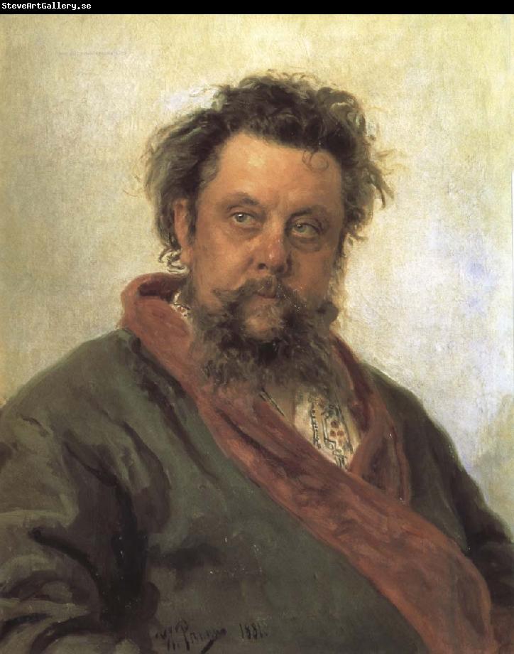 Ilya Repin Portrait of Modest Mussorgsky